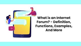Online Forum/ Discussion Forum / Internet Forum