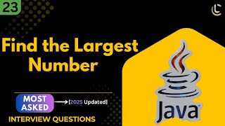 Find the Largest Number in an Array | Java Program Explained Step-by-Step