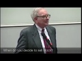 Warren Buffett When to Sell