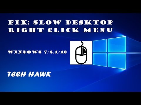 Исправление: медленное меню правой кнопки мыши на рабочем столе Windows 10 | Задержка контекстного меню рабочего стола