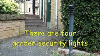 security lights in the garden