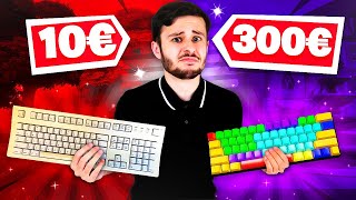 CLAVIER à 10€ vs CLAVIER à 300€ Challenge FORTNITE !