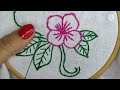 Hand embroidery flower designs. Stem stitch hand embroidery. बनाने का तरीका. #asha smart tutorials#