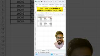 Want to Lock Cells in Excel‼️Use Amazing Trick #excel #exceltips #exceltricks #exceltutorial