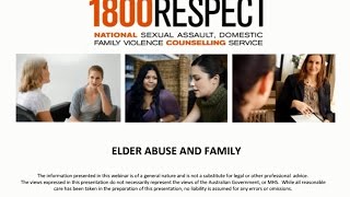 Elder Abuse and Family