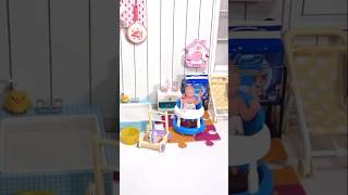 1 Minutes Satisfying with Unboxing Cute Pinkfong care for mini baby Building Blocks Register ASMR 💞