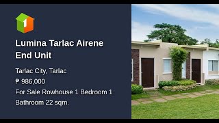 Lumina Tarlac Airene End Unit