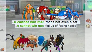 WHEN YOU DESTROY A NOOB WITH ENCORE HAWLUCHA ON POKEMON SHOWDOWN !!!!