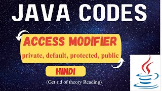 private, default, protected, public | Access Modifiers in Java | Java Program | Hindi(Hinglish)