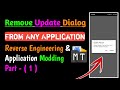 Remove Update Dialog With Mt Manager || Apk Modding Tutorial Part-(1) #Reverse_With_RootX