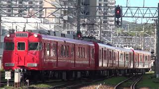 「三河ワンマン車脱走‼」6000系6039F＋6800系6822F　名鉄犬山線　犬山駅　発車