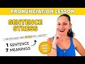 How word STRESS changes MEANING in a sentence | English fluency