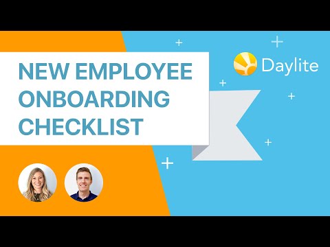 Checklist for the induction of new employees