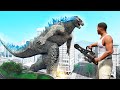 GTA 5 - DEFEAT the GIANT GODZILLA! (Mods)