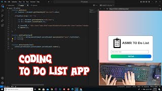 ASMR Programming - Todo List Javascript - No Talking