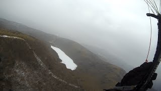 良い風なのに雪でおひらき木曜会