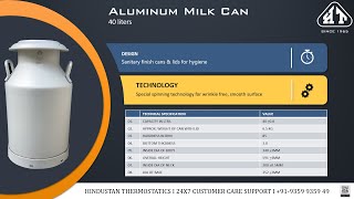 Aluminium Milk can