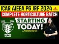 ICAR AIEEA PG JRF Horticulture 2024 | Complete Batch Starting Today!! By Pratibha Ma'am