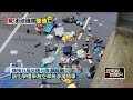 化學槽車不明因自撞護欄！「車頭懸空」駕駛墜橋亡