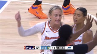 Sophie Cunningham HEATED, Hit to THROAT After She Hooked Onyenwere, Refs Review | WNBA basketball