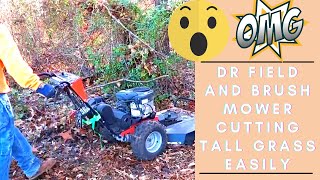 OMG!! DR Field and Brush Mower cutting tall grass easily || Super slick tricks