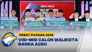 Empat Calon Walikota & Wakil Walikota Banda Aceh Beradu Visi-Misi di Debat Perdana