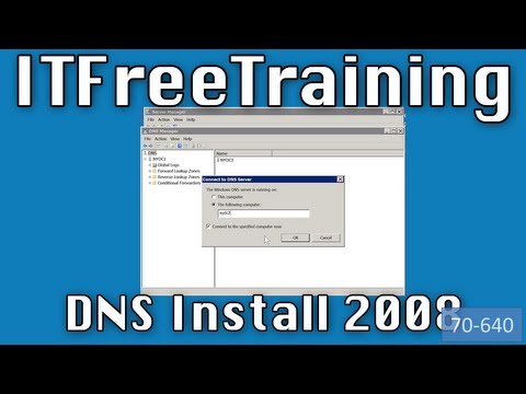 DNS install on Windows Server 2008 R2 DNS install on Windows Server 2008 R2