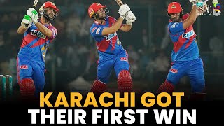 Karachi Got Their First Win | Karachi Kings vs Lahore Qalandars | Match 8 | HBL PSL 8 | MI2A