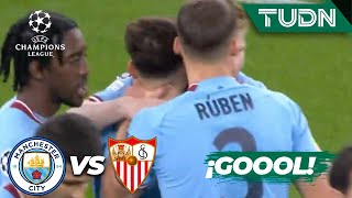 ¡QUÉ GOLAZO! ¡Álvarez se luce! | Man City 2-1 Sevilla | UEFA Champions League 22/23-J6 | TUDN