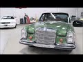 1968 mercedes 280s greentc