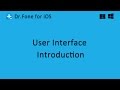 Wondershare Dr.Fone for iOS: User Interface Introduction