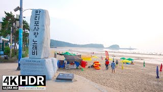 만리포 해수욕장 둘러보기 | 태안 한국 4K HDR