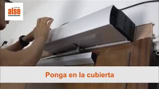 Como instalar una puerta automatica motor Bat One video Alse