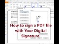 How to sign a pdf file with your digital signature. Foxit Reader and Adobe Reader.