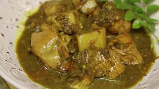 How to cook CURRY CHICKEN with Baigan and Aloo - Episode 2154