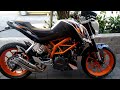 ktm duke 390 con mofle escape ixil l3x hyperlow exhaust