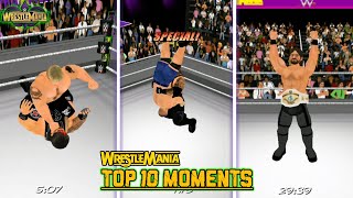 WrestleMania 34 - Top 10 Moments | WR3D