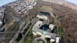 Arris X280 Long range drone Fpv Flight:Afternoon, Botanical Garden, 41 degrees 11mph winds.