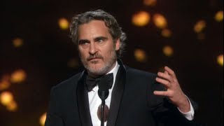 Joaquin Phoenix Deliver EMOTIONAL Best Actor Speech | Oscars 2020