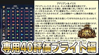 【AFKアリーナ】海外勢作専用装備40ガイドの各キャラ性能評価欄を翻訳解説～！【ブライト王国編】