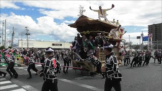 岸和田だんじり祭　午後曳行・北町交差点②　2023年9月17日