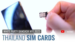 Phone Internet SIM Card Advice for White Party Bangkok 2023  | JustJoeyT #Gay #Party #Advice