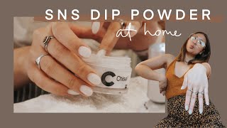 how i do SNS dip powder nails at home
