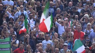 Thousands at protest against green pass in Italy