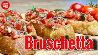 Bruschetta, the popular antipasti from Italy 🇮🇹, make yourself