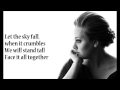 Adele - SKYFALL +lyrics