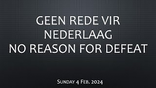 Alan Ogilvie || No reason for defeat || Geen rede vir nederlaag