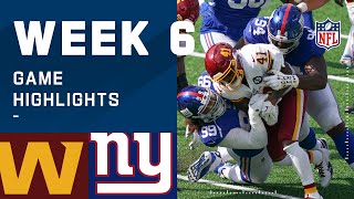 Washington Football Team vs. Giants Week 6 Highlights | NFL 2020
