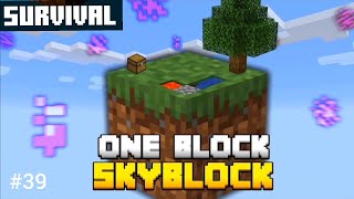 One Block Skyblock in Minecraft Pe #39