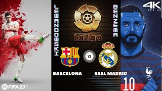 FIFA 23 - Real Madrid Vs. Barcelona | La Liga | Ft. Lewandowski, Benzema, Modric | PS5™ | 4K [HDR]